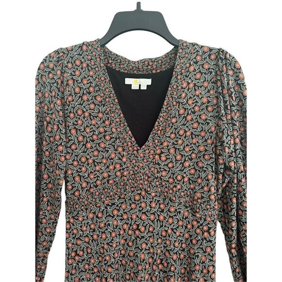 Boden Long Sleeve Empire Jersey Women's Tea Dress Multicolored Size 6R - Picture 2 of 6